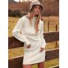 imageANRABESS Women Long Sleeve Turtle Mock Neck Rib Knit Stretch Slim Fitted Bodycon Sweater Mini Short Dress 2024 Fall OutfitsWhite