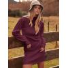 imageANRABESS Women Long Sleeve Turtle Mock Neck Rib Knit Stretch Slim Fitted Bodycon Sweater Mini Short Dress 2024 Fall OutfitsWine Red