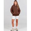imageANRABESS Women Hoodies Oversized Fleece Long Sleeve Comfy Casual Basic Pullover Sweatshirts 2025 Fall Outfits SweaterBrown