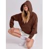 imageANRABESS Women Hoodies Oversized Fleece Long Sleeve Comfy Casual Basic Pullover Sweatshirts 2025 Fall Outfits SweaterBrown