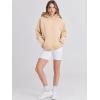 imageANRABESS Women Hoodies Oversized Fleece Long Sleeve Comfy Casual Basic Pullover Sweatshirts 2025 Fall Outfits SweaterDark Apricot