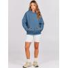 imageANRABESS Women Hoodies Oversized Fleece Long Sleeve Comfy Casual Basic Pullover Sweatshirts 2025 Fall Outfits SweaterDeep Blue
