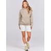 imageANRABESS Women Hoodies Oversized Fleece Long Sleeve Comfy Casual Basic Pullover Sweatshirts 2025 Fall Outfits SweaterDeep Khaki