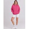 imageANRABESS Women Hoodies Oversized Fleece Long Sleeve Comfy Casual Basic Pullover Sweatshirts 2025 Fall Outfits SweaterHot Pink