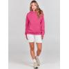 imageANRABESS Women Hoodies Oversized Fleece Long Sleeve Comfy Casual Basic Pullover Sweatshirts 2025 Fall Outfits SweaterHot Pink