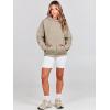 imageANRABESS Women Hoodies Oversized Fleece Long Sleeve Comfy Casual Basic Pullover Sweatshirts 2025 Fall Outfits SweaterKhaki