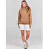 imageANRABESS Women Hoodies Oversized Fleece Long Sleeve Comfy Casual Basic Pullover Sweatshirts 2025 Fall Outfits SweaterLight Brown
