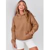 imageANRABESS Women Hoodies Oversized Fleece Long Sleeve Comfy Casual Basic Pullover Sweatshirts 2025 Fall Outfits SweaterLight Brown