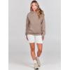 imageANRABESS Women Hoodies Oversized Fleece Long Sleeve Comfy Casual Basic Pullover Sweatshirts 2025 Fall Outfits SweaterLight Khaki