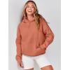 imageANRABESS Women Hoodies Oversized Fleece Long Sleeve Comfy Casual Basic Pullover Sweatshirts 2025 Fall Outfits SweaterRust