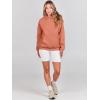 imageANRABESS Women Hoodies Oversized Fleece Long Sleeve Comfy Casual Basic Pullover Sweatshirts 2025 Fall Outfits SweaterRust