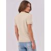 imageANRABESS Womens Short Sleeve Sweaters Wool Blend Crew Neck Sweater Shirts Business Casual Work Tops 2025 Summer OutfitsBeige