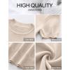 imageANRABESS Womens Short Sleeve Sweaters Wool Blend Crew Neck Sweater Shirts Business Casual Work Tops 2025 Summer OutfitsBeige