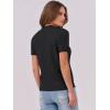 imageANRABESS Womens Short Sleeve Sweaters Wool Blend Crew Neck Sweater Shirts Business Casual Work Tops 2025 Summer OutfitsBlack