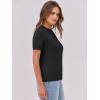 imageANRABESS Womens Short Sleeve Sweaters Wool Blend Crew Neck Sweater Shirts Business Casual Work Tops 2025 Summer OutfitsBlack