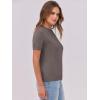 imageANRABESS Womens Short Sleeve Sweaters Wool Blend Crew Neck Sweater Shirts Business Casual Work Tops 2025 Summer OutfitsCoffee