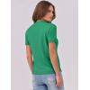 imageANRABESS Womens Short Sleeve Sweaters Wool Blend Crew Neck Sweater Shirts Business Casual Work Tops 2025 Summer OutfitsGreen