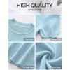 imageANRABESS Womens Short Sleeve Sweaters Wool Blend Crew Neck Sweater Shirts Business Casual Work Tops 2025 Summer OutfitsLight Blue