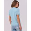 imageANRABESS Womens Short Sleeve Sweaters Wool Blend Crew Neck Sweater Shirts Business Casual Work Tops 2025 Summer OutfitsLight Blue