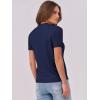 imageANRABESS Womens Short Sleeve Sweaters Wool Blend Crew Neck Sweater Shirts Business Casual Work Tops 2025 Summer OutfitsNavy Blue