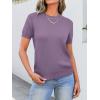 imageANRABESS Womens Short Sleeve Sweaters Wool Blend Crew Neck Sweater Shirts Business Casual Work Tops 2025 Summer OutfitsPurple