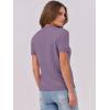 imageANRABESS Womens Short Sleeve Sweaters Wool Blend Crew Neck Sweater Shirts Business Casual Work Tops 2025 Summer OutfitsPurple