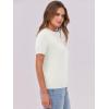 imageANRABESS Womens Short Sleeve Sweaters Wool Blend Crew Neck Sweater Shirts Business Casual Work Tops 2025 Summer OutfitsWhite