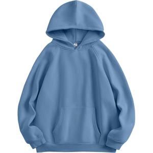 imageANRABESS Women Hoodies Oversized Fleece Long Sleeve Comfy Casual Basic Pullover Sweatshirts 2025 Fall Outfits SweaterDeep Blue