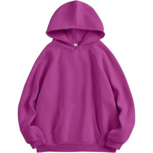 imageANRABESS Women Hoodies Oversized Fleece Long Sleeve Comfy Casual Basic Pullover Sweatshirts 2025 Fall Outfits SweaterPurple