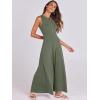 imageANRABESS Women Summer Casual Sleeveless Maxi Sundress Button Fit ampamp Flare ALine Flowy Long Dresses 2025 Beach OutfitsArmy Green