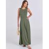 imageANRABESS Women Summer Casual Sleeveless Maxi Sundress Button Fit ampamp Flare ALine Flowy Long Dresses 2025 Beach OutfitsArmy Green