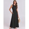 imageANRABESS Women Summer Casual Sleeveless Maxi Sundress Button Fit ampamp Flare ALine Flowy Long Dresses 2025 Beach OutfitsBlack