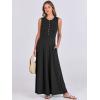 imageANRABESS Women Summer Casual Sleeveless Maxi Sundress Button Fit ampamp Flare ALine Flowy Long Dresses 2025 Beach OutfitsBlack