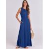 imageANRABESS Women Summer Casual Sleeveless Maxi Sundress Button Fit ampamp Flare ALine Flowy Long Dresses 2025 Beach OutfitsDeep Blue