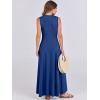 imageANRABESS Women Summer Casual Sleeveless Maxi Sundress Button Fit ampamp Flare ALine Flowy Long Dresses 2025 Beach OutfitsDeep Blue