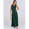 imageANRABESS Women Summer Casual Sleeveless Maxi Sundress Button Fit ampamp Flare ALine Flowy Long Dresses 2025 Beach OutfitsDeep Green