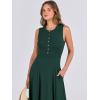 imageANRABESS Women Summer Casual Sleeveless Maxi Sundress Button Fit ampamp Flare ALine Flowy Long Dresses 2025 Beach OutfitsDeep Green