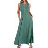imageANRABESS Women Summer Casual Sleeveless Maxi Sundress Button Fit ampamp Flare ALine Flowy Long Dresses 2025 Beach OutfitsGrass