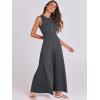 imageANRABESS Women Summer Casual Sleeveless Maxi Sundress Button Fit ampamp Flare ALine Flowy Long Dresses 2025 Beach OutfitsGray Blue