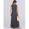 imageANRABESS Women Summer Casual Sleeveless Maxi Sundress Button Fit ampamp Flare ALine Flowy Long Dresses 2025 Beach OutfitsGray Blue