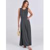 imageANRABESS Women Summer Casual Sleeveless Maxi Sundress Button Fit ampamp Flare ALine Flowy Long Dresses 2025 Beach OutfitsGray Blue