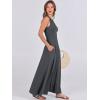 imageANRABESS Women Summer Casual Sleeveless Maxi Sundress Button Fit ampamp Flare ALine Flowy Long Dresses 2025 Beach OutfitsGray Blue