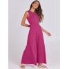 imageANRABESS Women Summer Casual Sleeveless Maxi Sundress Button Fit ampamp Flare ALine Flowy Long Dresses 2025 Beach OutfitsHot Pink