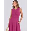 imageANRABESS Women Summer Casual Sleeveless Maxi Sundress Button Fit ampamp Flare ALine Flowy Long Dresses 2025 Beach OutfitsHot Pink