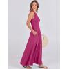 imageANRABESS Women Summer Casual Sleeveless Maxi Sundress Button Fit ampamp Flare ALine Flowy Long Dresses 2025 Beach OutfitsHot Pink