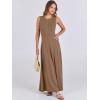 imageANRABESS Women Summer Casual Sleeveless Maxi Sundress Button Fit ampamp Flare ALine Flowy Long Dresses 2025 Beach OutfitsKhaki