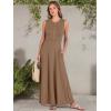 imageANRABESS Women Summer Casual Sleeveless Maxi Sundress Button Fit ampamp Flare ALine Flowy Long Dresses 2025 Beach OutfitsKhaki