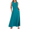 imageANRABESS Women Summer Casual Sleeveless Maxi Sundress Button Fit ampamp Flare ALine Flowy Long Dresses 2025 Beach OutfitsLake