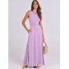 imageANRABESS Women Summer Casual Sleeveless Maxi Sundress Button Fit ampamp Flare ALine Flowy Long Dresses 2025 Beach OutfitsLight Purple