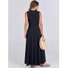 imageANRABESS Women Summer Casual Sleeveless Maxi Sundress Button Fit ampamp Flare ALine Flowy Long Dresses 2025 Beach OutfitsNavy Blue